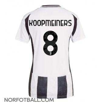 Billige Fotballdrakt Juventus Teun Koopmeiners #8 Replika Hjemmedrakt Dame 2024-25 Kortermet